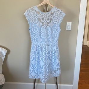 SAYLOR BLUE LACE DRESS
